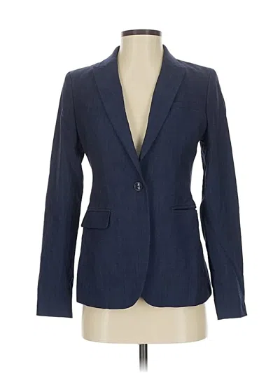 Pre-owned Banana Republic Wool Blazer Jacket In Blue