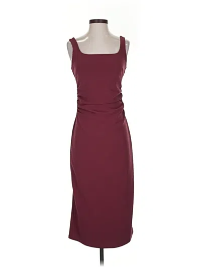 Pre-owned Open Edit Cocktail Dress In Burgundy