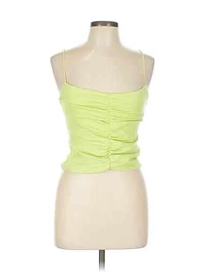 Pre-owned Zara Tank Top Green Strapless Neckline Tops