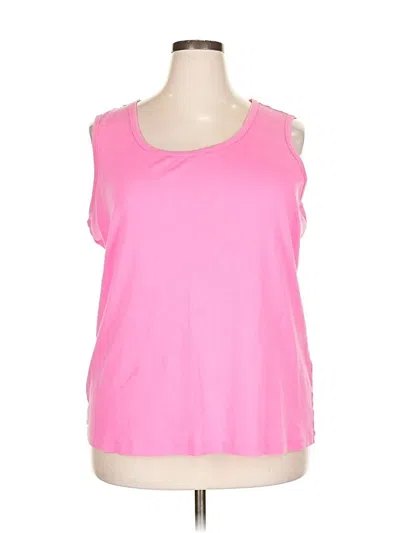 Pre-owned St. John's Bay Sleeveless T-shirt In Pink