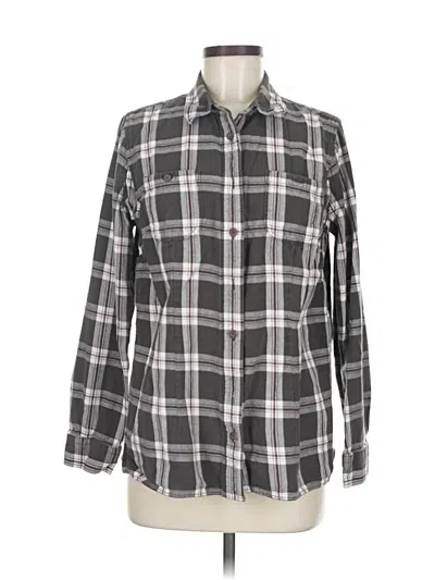 Pre-owned Duluth Trading Co. Long Sleeve Button Down Shirt In Gray