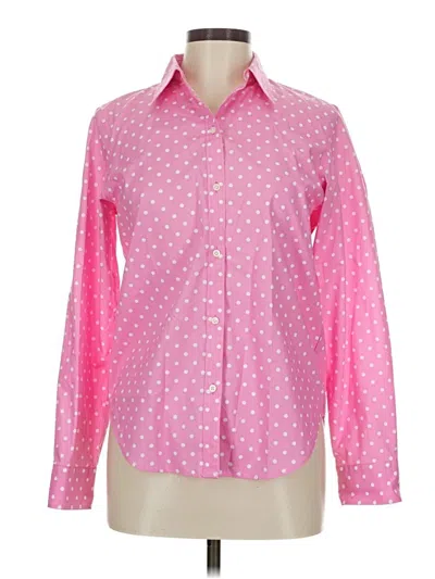 Pre-owned Polo Ralph Lauren Long Sleeve Button Down Shirt In Pink
