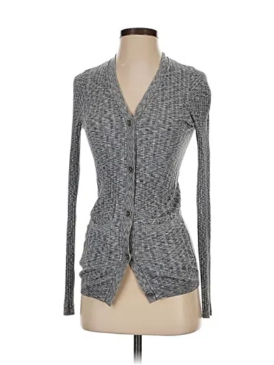 Pre-owned Athleta Cardigan Sweater In Gray