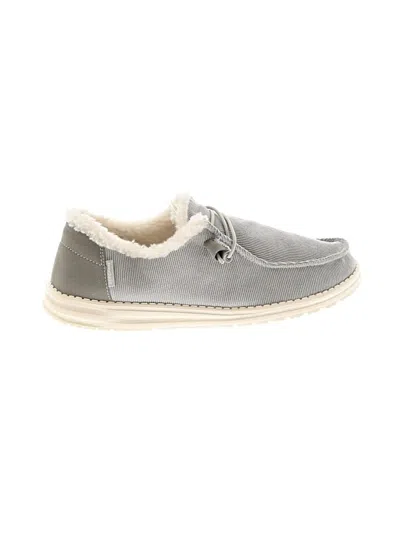 Pre-owned Hey Dude Flats In Gray