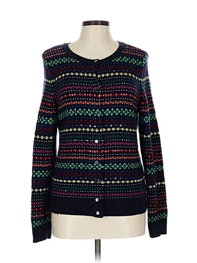 Pre-owned Talbots Cardigan Sweater In Blue
