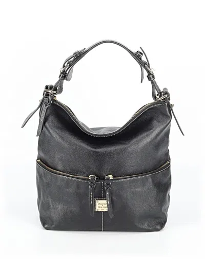 Pre-owned Dooney & Bourke Leather Shoulder Bag In Black