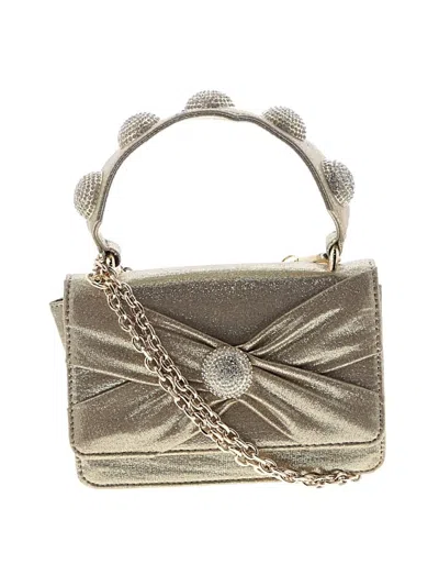 Pre-owned Betsey Johnson Satchel In Gold