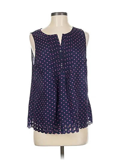 Pre-owned Market & Spruce Sleeveless Blouse In Blue