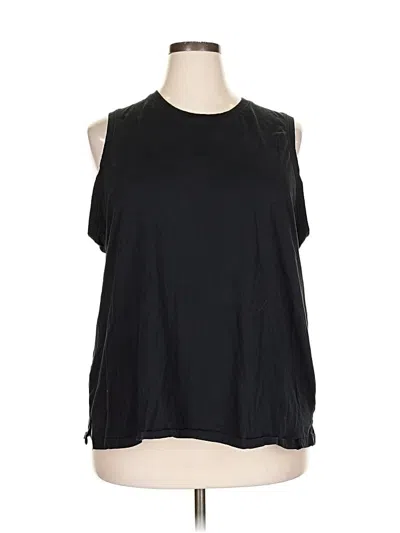 Pre-owned Fabletics Sleeveless T-shirt In Black