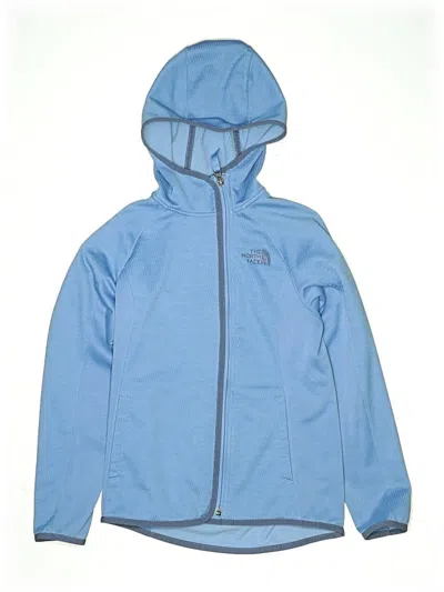Pre-owned The North Face Kids' Zip Up Hoodie In Blue