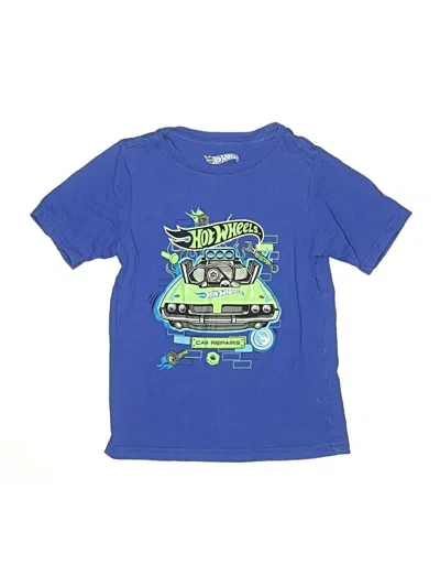 Pre-owned Hot Wheels Kids' Short Sleeve T-shirt In Blue