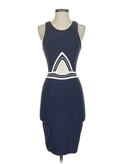 Pre-owned Bebe Cocktail Dress In Blue
