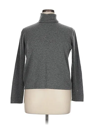 Pre-owned Valerie Stevens Turtleneck Sweater In Gray