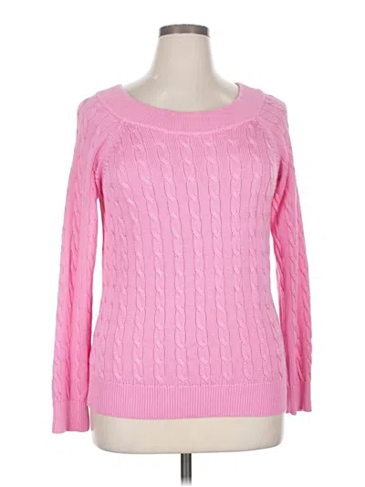 Pre-owned Polo Ralph Lauren Pullover Sweater In Pink