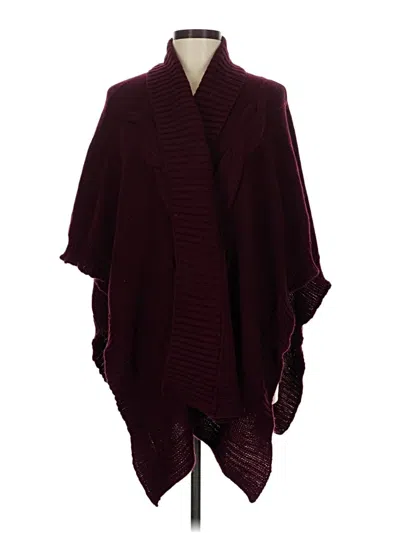 Pre-owned New York And Company Wrap In Burgundy
