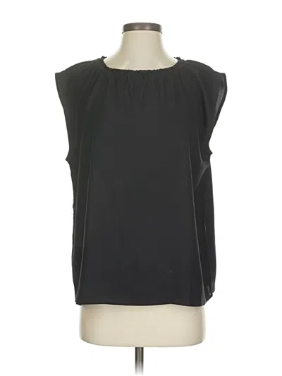 Pre-owned Ann Taylor Sleeveless Blouse In Black
