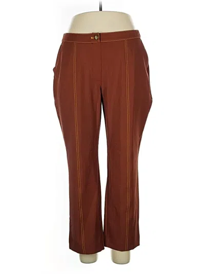 Pre-owned Isaac Mizrahi Live Casual Pants In Brown