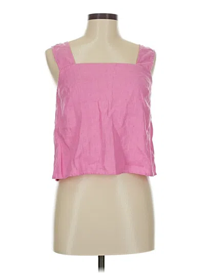 Pre-owned Madewell Sleeveless Blouse In Pink