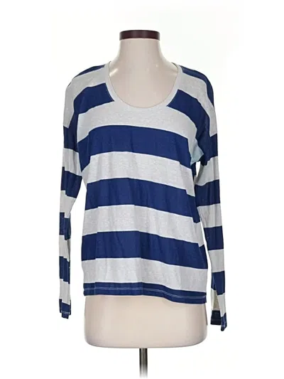 Pre-owned Gap 3/4 Sleeve T-shirt In Blue