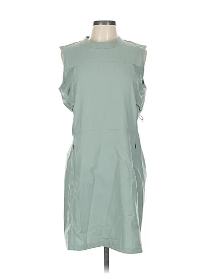 Pre-owned Eddie Bauer Casual Dress In Green