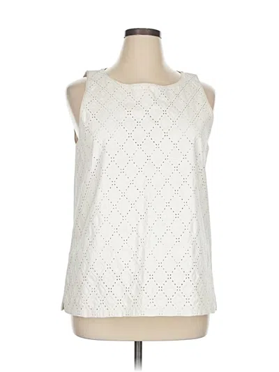 Pre-owned Ann Taylor Casual Dress In White