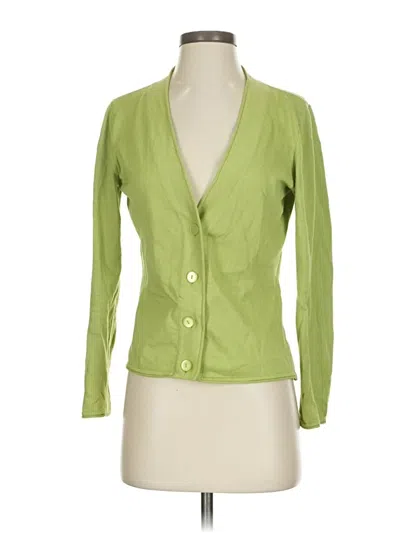 Pre-owned Talbots Cardigan Sweater In Green