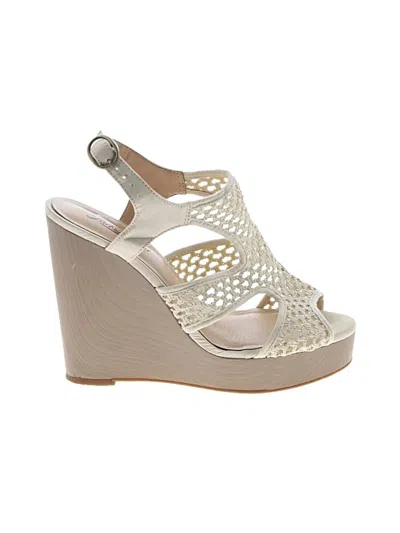 Pre-owned Lucky Brand Wedges In White