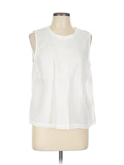 Pre-owned Saks Fifth Avenue Sleeveless T-shirt In White
