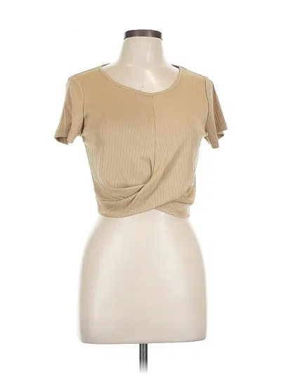 Ekouaer Short Sleeve T-shirt In Brown