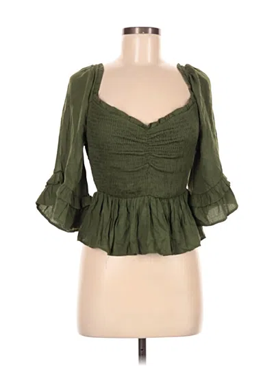 L Love Tank Top Green Sweetheart Neckline Tops In Green