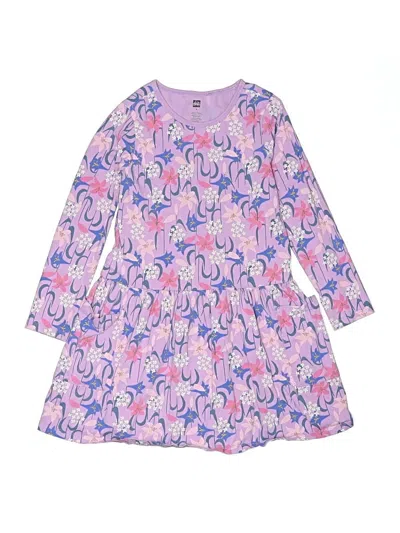 Pre-owned Tea Kids' Dress In Purple