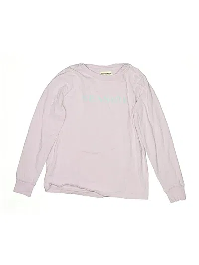 Pre-owned Hanes Kids' Long Sleeve T-shirt In Pink