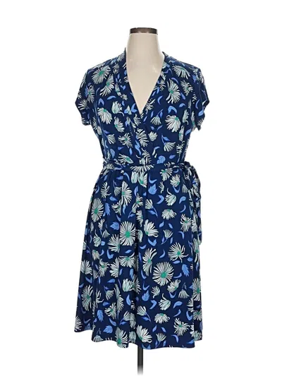 Pre-owned Liz Claiborne Casual Dress In Blue