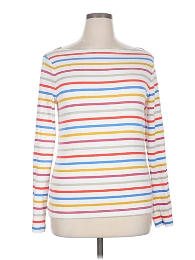 Pre-owned Gap Long Sleeve T-shirt In White