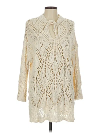 Pre-owned Zara Pullover Sweater In White