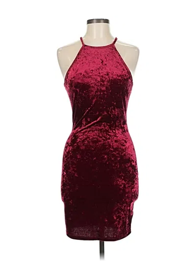 Pre-owned Bear Dance Cocktail Dress In Burgundy