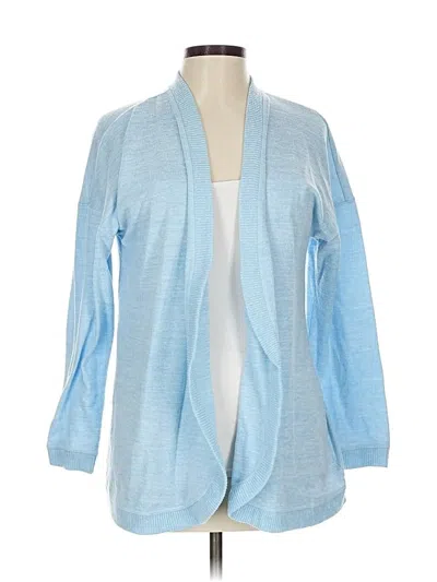 Pre-owned Talbots Cardigan Sweater In Blue