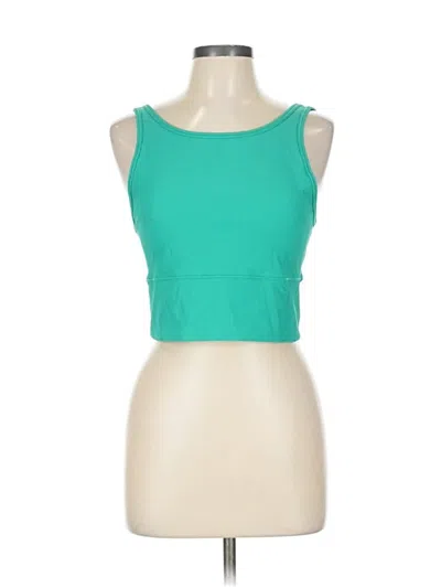 Pre-owned Lululemon Athletica Tank Top Green Strapless Neckline Tops
