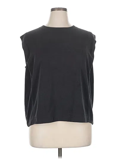 Pre-owned Athleta Sleeveless T-shirt In Gray