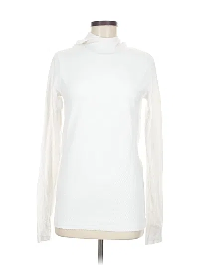 Pre-owned Athleta Turtleneck Sweater In White