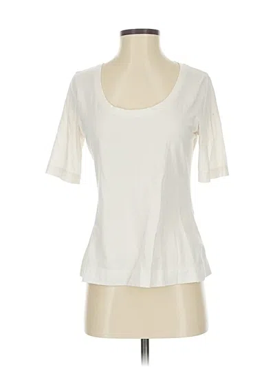 Pre-owned Athleta Short Sleeve T-shirt In White