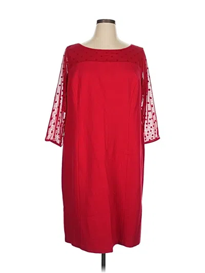 Pre-owned Talbots Cocktail Dress In Red