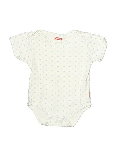 Pre-owned Fisher Price Babies' Short Sleeve Onesie In White