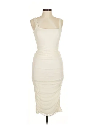 Pre-owned Fashion Nova Cocktail Dress In White