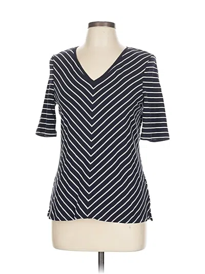 Pre-owned Talbots 3/4 Sleeve T-shirt In Blue