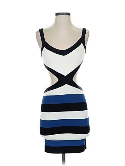 Pre-owned Bcbgmaxazria Cocktail Dress In Blue