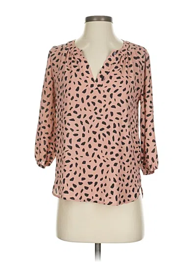 Pre-owned West Kei 3/4 Sleeve Blouse In Pink
