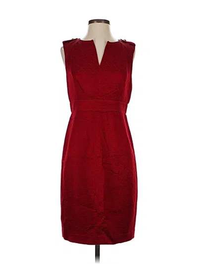 Pre-owned Tory Burch Cocktail Dress In Burgundy