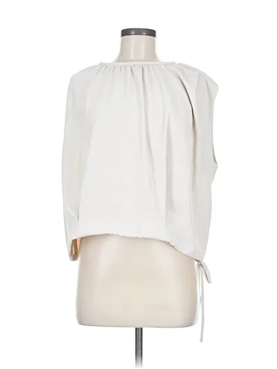Pre-owned Zenana 3/4 Sleeve Blouse In White