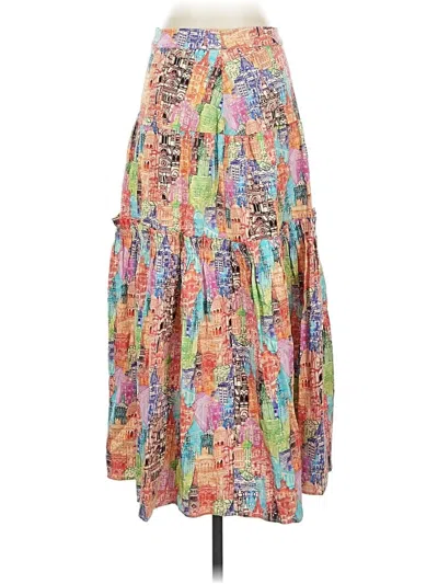 Pre-owned Eva Franco Casual Skirt In Orange